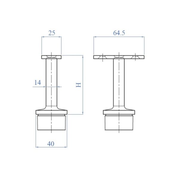 Soporte INDE037310-esquema