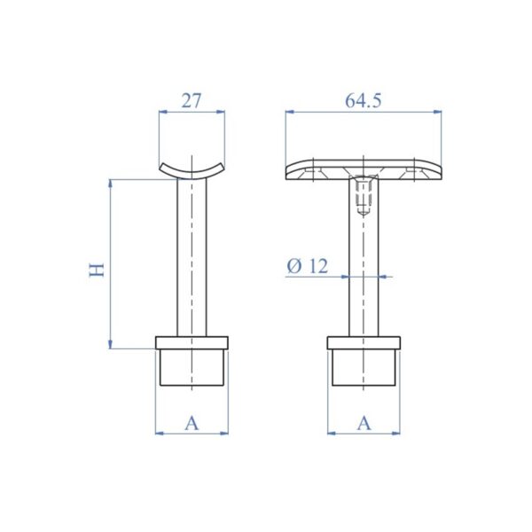 Soporte INDE037600-esquema