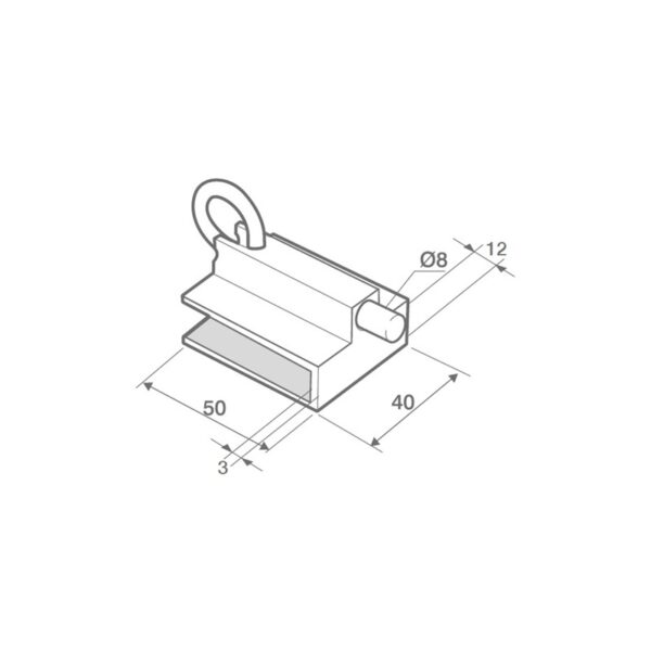 Cerrojillo TRPM12V12-esquema