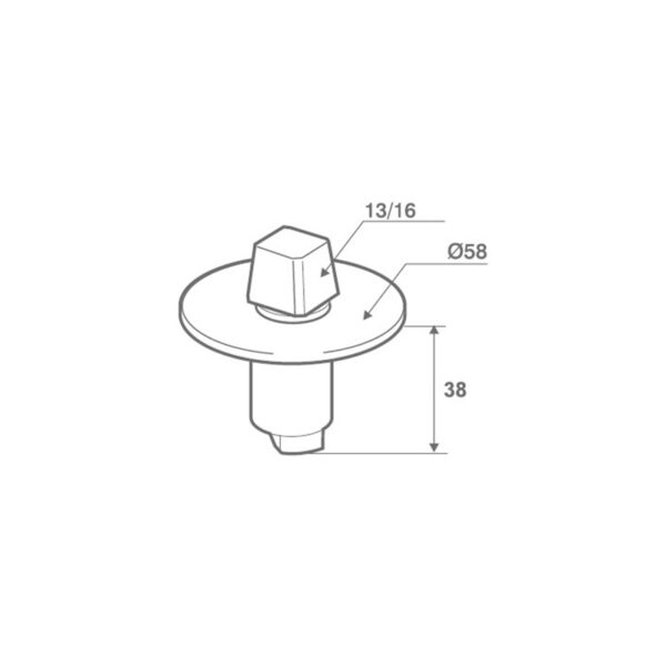 Tejuelo TR463CI cuadradillo-esquema