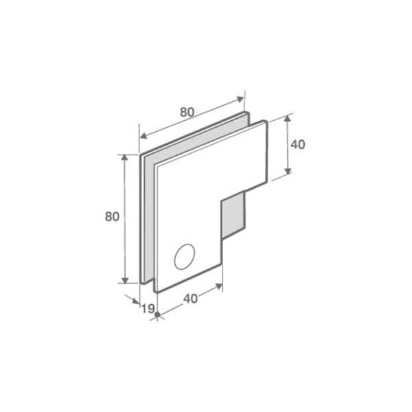 Unión de tres lunas TR519NC-esquema