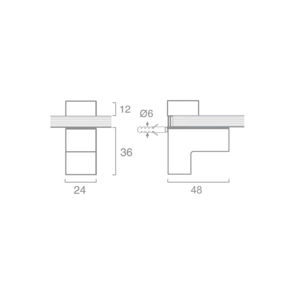Soporte SU2-2444-esquema