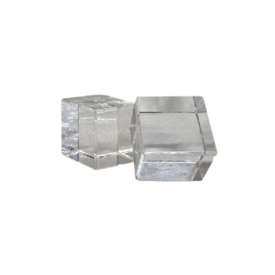 Pomo cubo vidrio POMO20X20