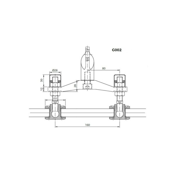 Soporte ING002-202 de tensor-esquema