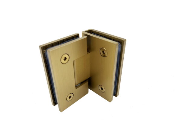 Bisagra doble vidrio/vidrio 90º inoxidable SUGL-104