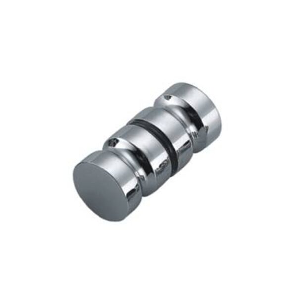 Pomo doble redondo de acero inoxidable para vidrio de 6-12mm