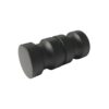 Pomo doble redondo de acero inoxidable para vidrio de 6-12mm