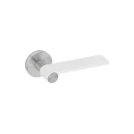 Juego manillas outline white 19Ømm roseta metálica con muelle JNFIN00314RC08M