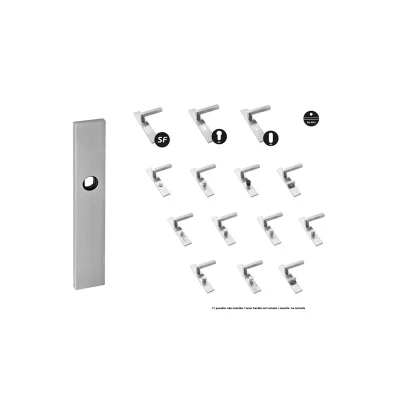 Juego de placas para manillas ciegas con muelle JNFIN03008SF