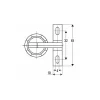 Bisagra para vitrina BO5205271-1