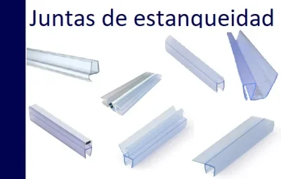 Juntas barras de acero y perfil de acristalamiento